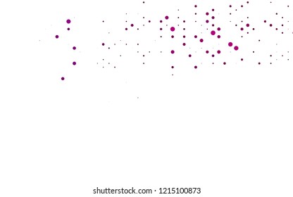 Dark Purple vector cover with circles. Illustration with set of shining colorful abstract circles. Design for posters, banners.