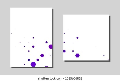 Dark Purple vector cover for Envelopes. Abstract booklet on colored background with gradient. Completely new template for your brand book.