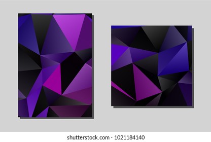 Dark Purple vector cover for Envelopes. Modern abstract design concept with colorful gradient. Pattern for ads, leaflets, labels of your business.