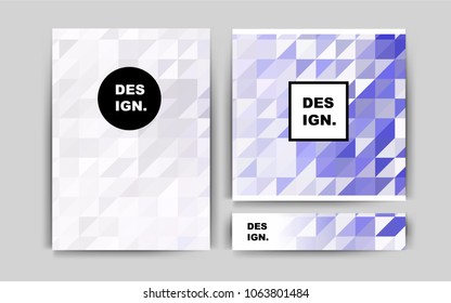 Dark Purple vector cover for Envelopes. Web interface on abstract background with colorful gradient. Pattern for beautiful business cards, folders.
