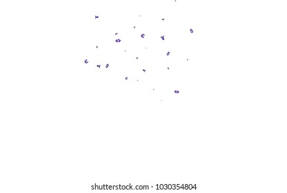 Dark Purple vector cover with Euro, Dollar, Yen signs. Blurred design in with symbols of EUR, USD, JPY. The pattern can be used for ad, booklets, leaflets of banks.