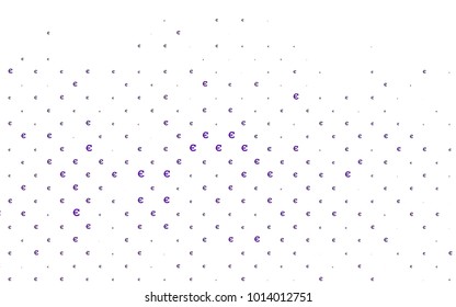 Dark Purple vector cover with financial symbols. Abstract illustration with colored financial digital symbols. The pattern can be used for ad, booklets, leaflets of banks.