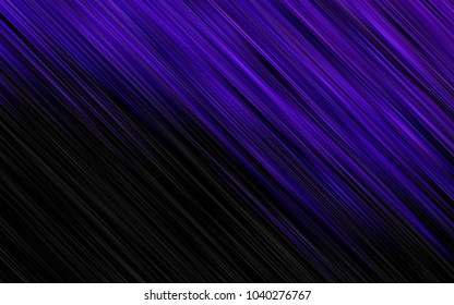 Dark Purple vector cover with long lines. Glitter abstract illustration with colored sticks. The template can be used as a background.