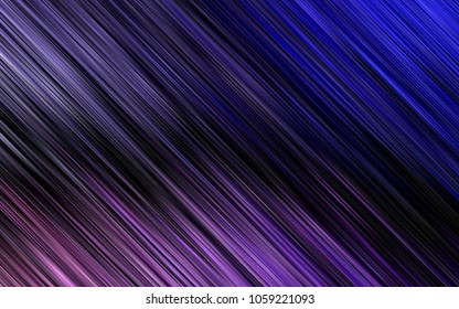 Dark Purple vector cover with long lines. Glitter abstract illustration with colored sticks. The template can be used as a background.