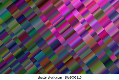 Dark Purple vector cover with long lines. Lines on blurred abstract background with gradient. The pattern can be used as ads, poster, banner for commercial.