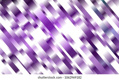 Dark Purple vector cover with long lines. Glitter abstract illustration with colored sticks. The template can be used as a background.
