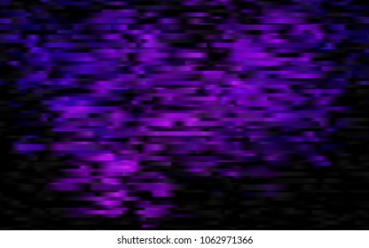 Dark Purple vector cover with long lines. Glitter abstract illustration with colored sticks. Best design for your ad, poster, banner.