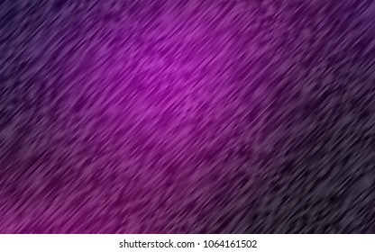 Dark Purple vector cover with long lines. Glitter abstract illustration with colored sticks. The pattern can be used for busines ad, booklets, leaflets