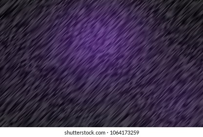 Dark Purple vector cover with long lines. Modern geometrical abstract illustration with staves. Best design for your ad, poster, banner.