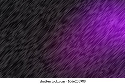 Dark Purple vector cover with long lines. Modern geometrical abstract illustration with staves. The pattern can be used as ads, poster, banner for commercial.