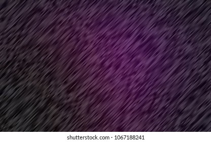 Dark Purple vector cover with long lines. Blurred decorative design in simple style with lines. Smart design for your business advert.