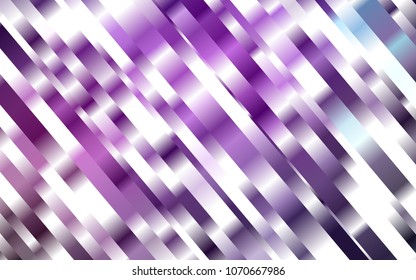 Dark Purple vector cover with long lines. Glitter abstract illustration with colored sticks. The pattern can be used for busines ad, booklets, leaflets