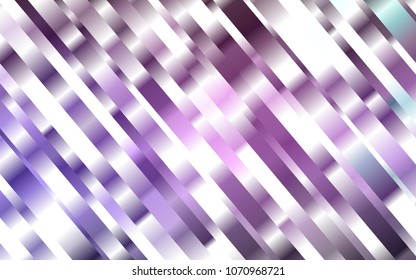 Dark Purple vector cover with long lines. Shining colored illustration with narrow lines. The pattern can be used for busines ad, booklets, leaflets