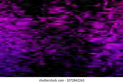 Dark Purple vector cover with long lines. Modern geometrical abstract illustration with staves. The pattern can be used for busines ad, booklets, leaflets
