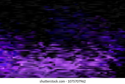 Dark Purple vector cover with long lines. Blurred decorative design in simple style with lines. Smart design for your business advert.
