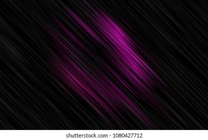 Dark Purple vector cover with long lines. Modern geometrical abstract illustration with staves. The pattern can be used for busines ad, booklets, leaflets