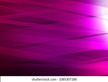 Dark Purple vector cover with long lines. Glitter abstract illustration with colored sticks. The pattern can be used for websites.