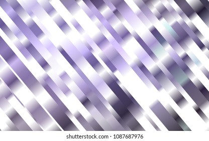 Dark Purple vector cover with long lines. Shining colored illustration with narrow lines. The pattern can be used for busines ad, booklets, leaflets