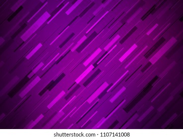 Dark Purple vector cover with long lines. Modern geometrical abstract illustration with staves. The pattern can be used for websites.