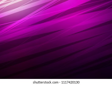 Dark Purple vector cover with long lines. Lines on blurred abstract background with gradient. Smart design for your business advert.