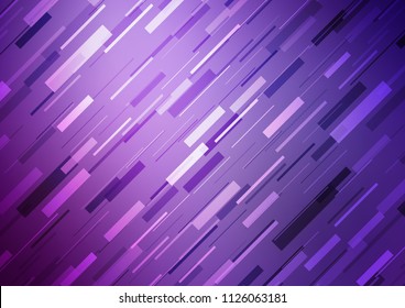 Dark Purple vector cover with long lines. Blurred decorative design in simple style with lines. The pattern can be used for busines ad, booklets, leaflets