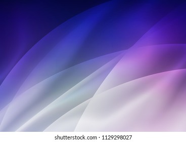 Dark Purple vector cover with long lines. Lines on blurred abstract background with gradient. The template can be used as a background.