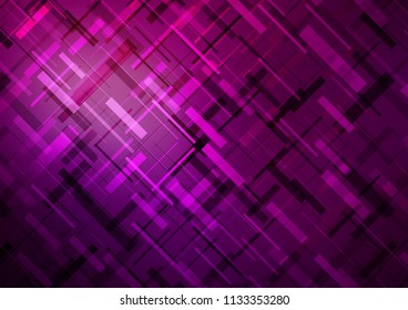 Dark Purple vector cover with long lines. Shining colored illustration with narrow lines. The pattern can be used for websites.
