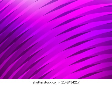 Dark Purple vector cover with long lines. Shining colored illustration with narrow lines. The template can be used as a background.
