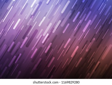 Dark Purple vector cover with long lines. Blurred decorative design in simple style with lines. The template can be used as a background.