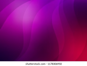 Dark Purple vector cover with long lines. Decorative shining illustration with lines on abstract template. Best design for your ad, poster, banner.