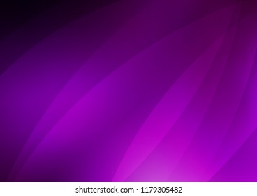 Dark Purple vector cover with long lines. Glitter abstract illustration with colored sticks. Smart design for your business advert.