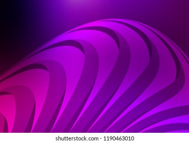 Dark Purple vector cover with long lines. Glitter abstract illustration with colored sticks. The template can be used as a background.