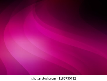 Dark Purple vector cover with long lines. Modern geometrical abstract illustration with staves. The pattern can be used as ads, poster, banner for commercial.