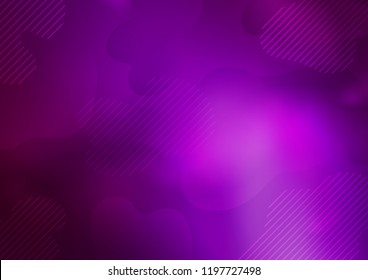 Dark Purple vector cover with long lines. Modern geometrical abstract illustration with staves. The pattern can be used for busines ad, booklets, leaflets