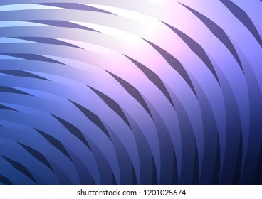 Dark Purple vector cover with long lines. Lines on blurred abstract background with gradient. Smart design for your business advert.