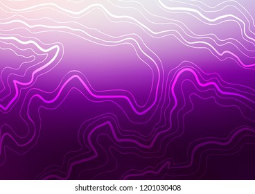 Dark Purple vector cover with long lines. Glitter abstract illustration with colored sticks. The pattern can be used for websites.