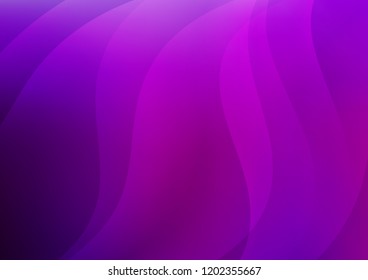 Dark Purple vector cover with long lines. Decorative shining illustration with lines on abstract template. The pattern can be used as ads, poster, banner for commercial.
