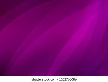 Dark Purple vector cover with long lines. Modern geometrical abstract illustration with staves. Smart design for your business advert.