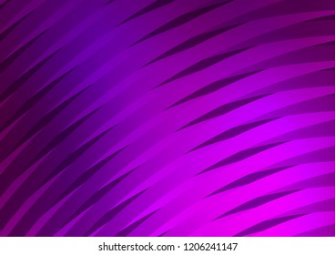 Dark Purple vector cover with long lines. Lines on blurred abstract background with gradient. Best design for your ad, poster, banner.