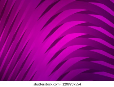 Dark Purple vector cover with long lines. Lines on blurred abstract background with gradient. The pattern can be used for busines ad, booklets, leaflets