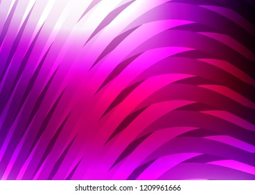 Dark Purple vector cover with long lines. Blurred decorative design in simple style with lines. Best design for your ad, poster, banner.