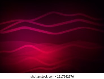 Dark Purple vector cover with long lines. Decorative shining illustration with lines on abstract template. Smart design for your business advert.
