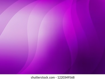 Dark Purple vector cover with long lines. Blurred decorative design in simple style with lines. Best design for your ad, poster, banner.
