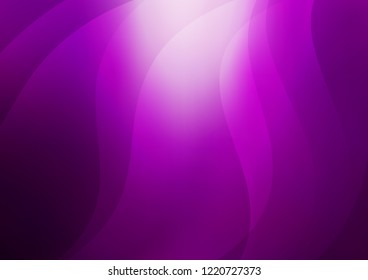 Dark Purple vector cover with long lines. Modern geometrical abstract illustration with staves. The pattern can be used as ads, poster, banner for commercial.
