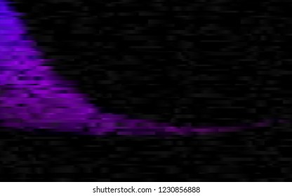 Dark Purple vector cover with long lines. Glitter abstract illustration with colored sticks. Smart design for your business advert.