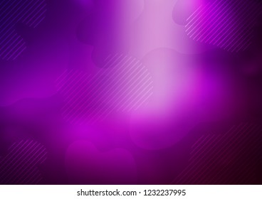 Dark Purple vector cover with long lines. Modern geometrical abstract illustration with staves. The pattern can be used for websites.