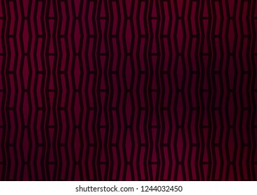 Dark Purple vector cover with long lines. Shining colored illustration with narrow lines. Best design for your ad, poster, banner.