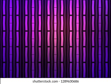 Dark Purple vector cover with long lines. Glitter abstract illustration with colored sticks. The pattern can be used for busines ad, booklets, leaflets