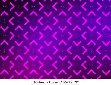 Dark Purple vector cover with long lines. Blurred decorative design in simple style with lines. Smart design for your business advert.
