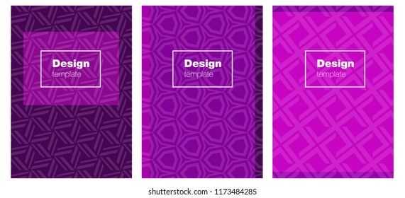 Dark Purple vector cover for notebooks. Web interface on abstract background with colorful gradient. Pattern notebooks, journals.